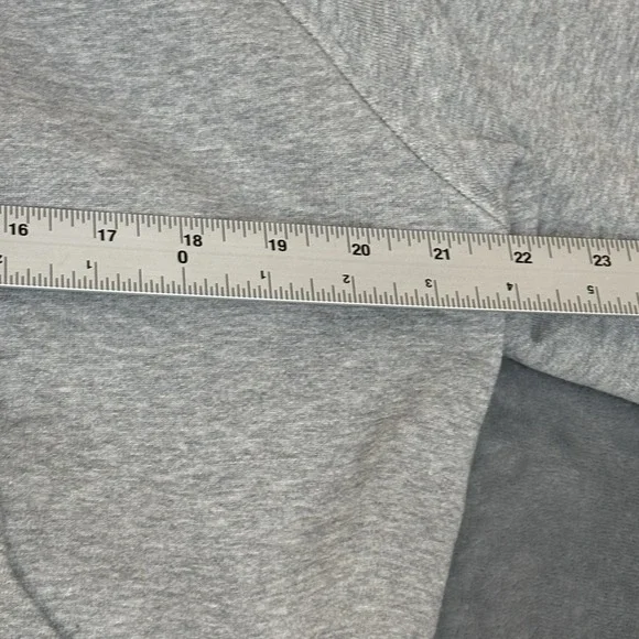 Quince Womens Organic Heavyweight Cropped Half Zip Hoodie Heather Grey M Sporty - Picture 3 of 7